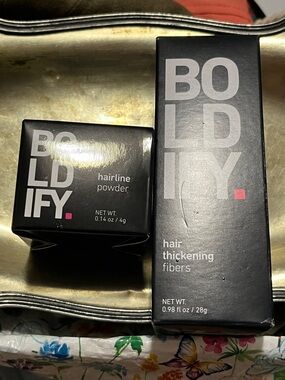 Black Hairline Powder & Hair Thickening Fibers